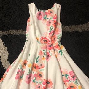 Modcloth Knee Length Floral Dress